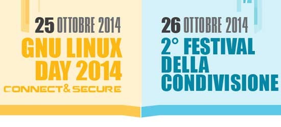 GNU/LINUX DAY - FESTIVAL DELLA CONDIVISIONE